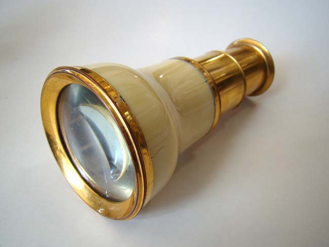 A Wonderful near 'mint' condition large Antique Ivory mounted Monocular circa 1820 — image 3
